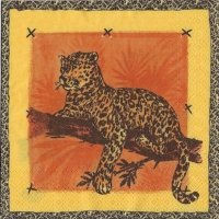 10x napkin Nairobi Leopard
