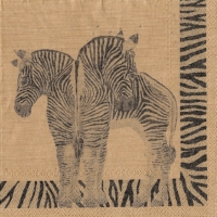 10x napkin Rare Zebra’s  whole napkin