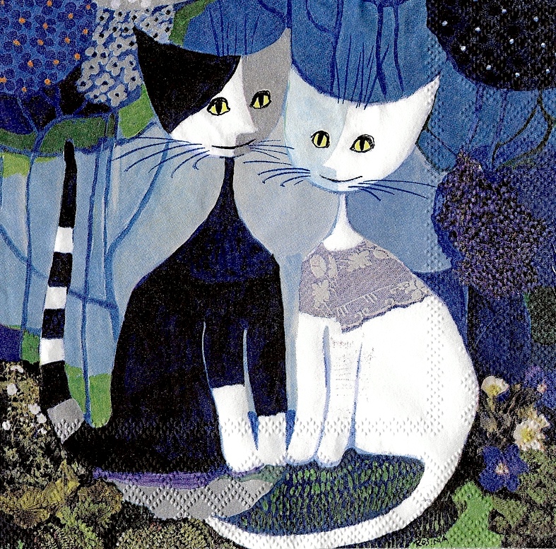 Art Rosina Wachtmeister Cats blue