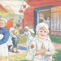 Rare Children in Sweden play hospital