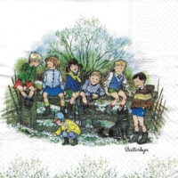 3x napkin Springtime in Noisy Village Bullerby by Astrid Lindgren