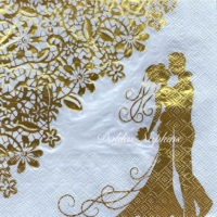 Wedding gold/white