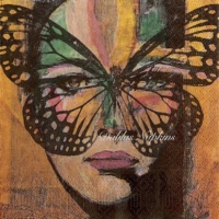 Modern Art Secret Butterfly