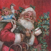 Rare Vintage Santa red