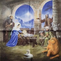 Rare The Nativity whole napkin
