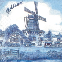 3x napkin Rare Holland farm