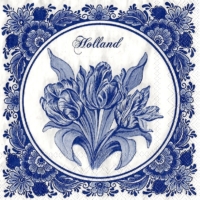 3x napkin Rare Holland tulips